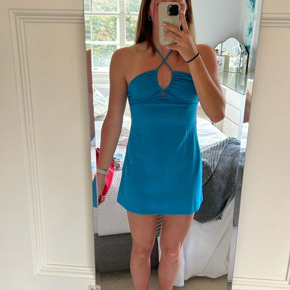 Blue mini dress - Picture 1 of 2